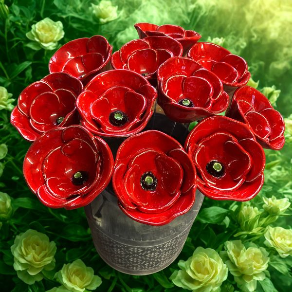 Bouquet-de-coquelicots-doubles-rouges-en-ceramique-1